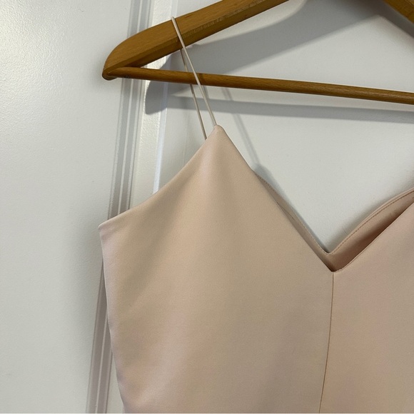 ASOS Design Light Pink Spaghetti Strap Knee Length Dress Women’s Size 10 Pastel - Picture 9 of 16